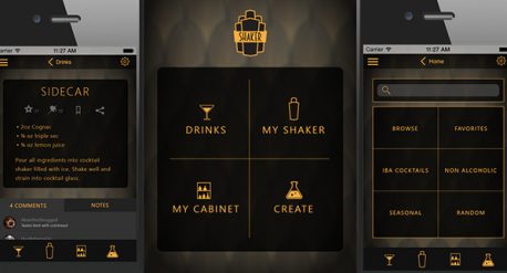 Shaker App Screens