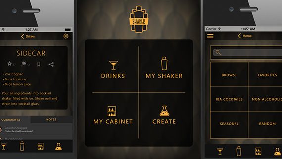 Shaker App Screens